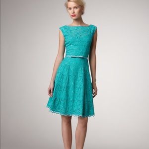 Nanette Lepore “Balloon” Cap Sleeve Eyelet Lace Dress